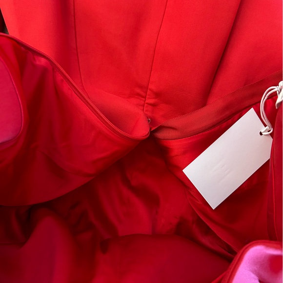 NWT HELSA The Parasol Long Sleeves Mini Dress - Red Bow Detail - Picture 11 of 15